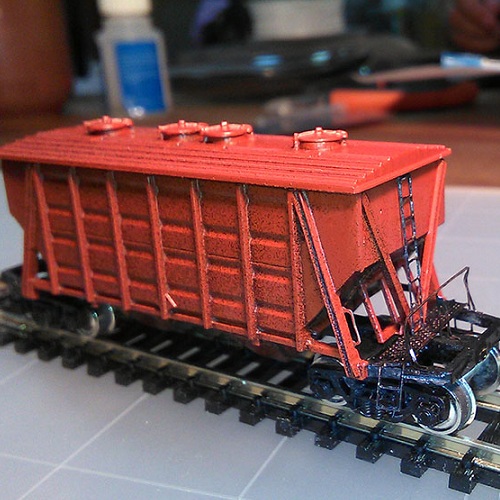 custom made N scale Hopper model