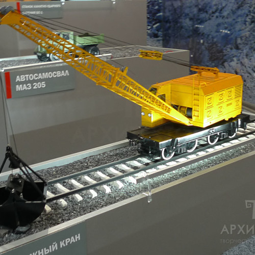 3D printing model of railway crane KZhDE-25
